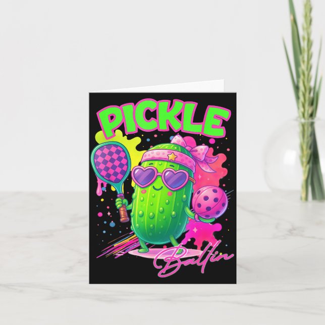 Ckle Ballin Cute Ckleball Women Girls Ckleball Lov Card (Front)