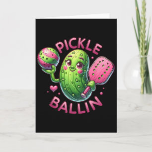 Ckle Ballin Cute Ckleball Women Girls Ckleball Lov Card