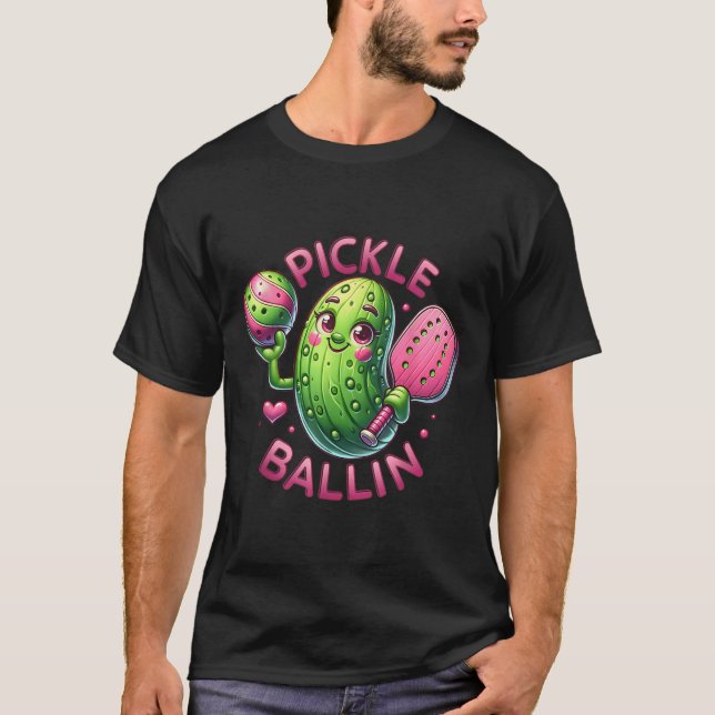 Ckle Ballin Cute Ckleball Women Girls Ckleball Lov T-Shirt (Front)