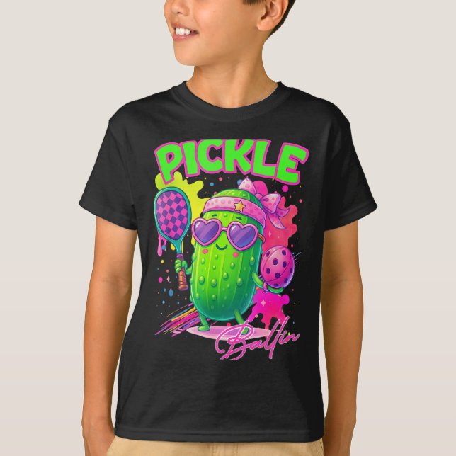 Ckle Ballin Cute Ckleball Women Girls Ckleball Lov T-Shirt (Front)
