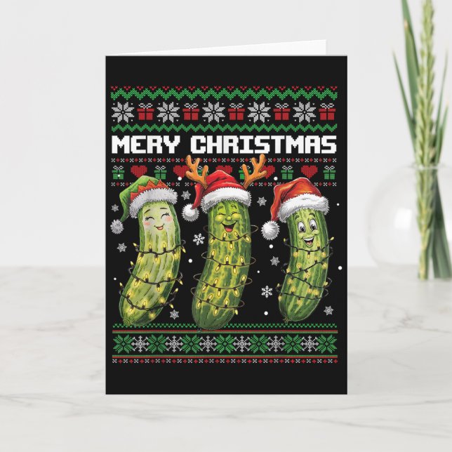 Ckle Lovers Funny Christmas Pajama Family Grandma  Card (Front)