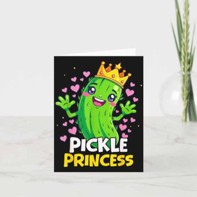 Ckle Princess Cute Kawaii Cuber Cartoon  Card (Front)