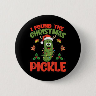 Ckle Santa Hat Xmas Lights I Found The Christmas 6 Cm Round Badge