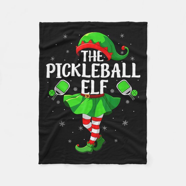 Ckleball Elf Christmas Girls Women Elf Squad Xmas  Fleece Blanket (Front)