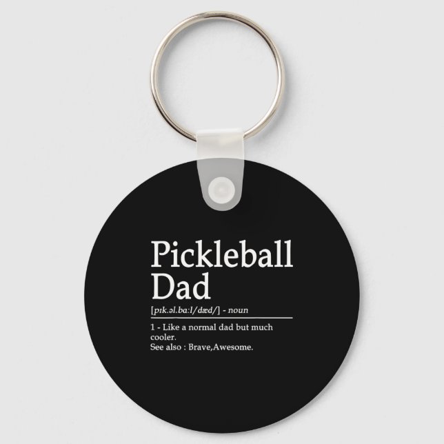 Ckleball Funny Ckleball Dad Quote Definition Fathe Key Ring (Front)