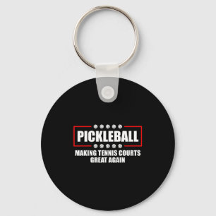 Ckleball Making Tennis Courts Great Again Funny Key Ring