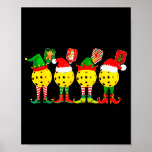 Ckleball Players Christmas Holiday Merry Christmas Poster