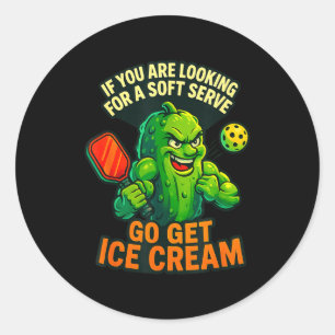 Ckleball Serve Classic Round Sticker