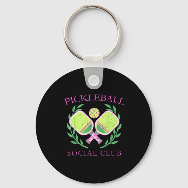 Ckleball Social Club Enthusiasts _ Fun Srt Lovers  Key Ring (Front)