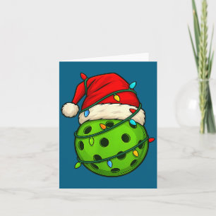 Ckleball With Santa Hat Funny Christmas Xmas Gift Card