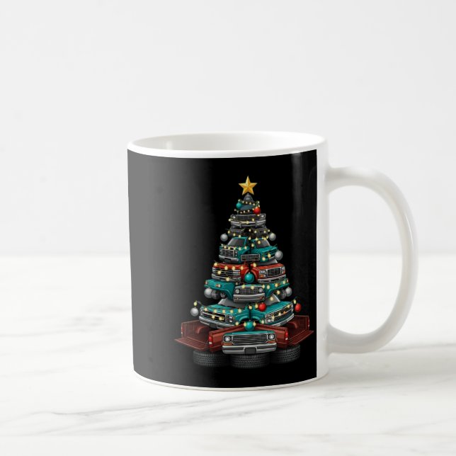 Ckup Truck Christmas Tree Funny Clic Car Graphic M Coffee Mug (Right)