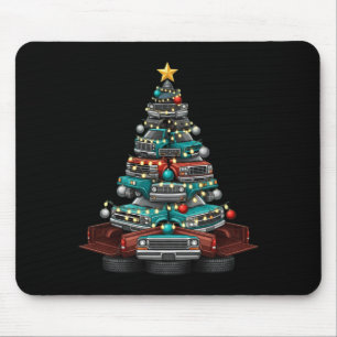 Ckup Truck Christmas Tree Funny Clic Car Graphic M Mouse Mat