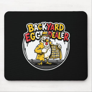 Ckyard Egg Dealer Funny Chicken Design Mouse Mat