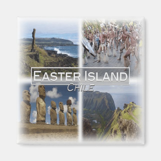 CL0026 America, Chile, Easter Island, Fridge  Magnet (Front)