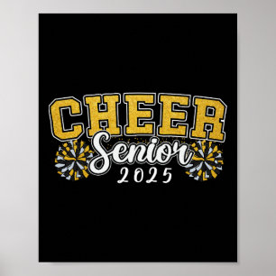 Cl 2025 Cheer Senior Graduation Day Cheerleading G Poster