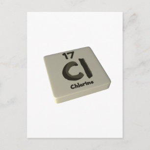 Cl Chlorine Postcard