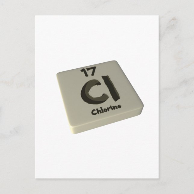 Cl Chlorine Postcard (Front)