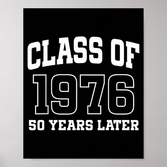 Cl Of 1976 Reunion 50 Years Alumni Graduation High Poster (Front)