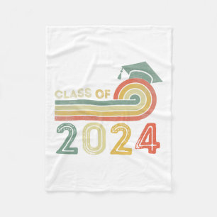 Cl Of 2024 Graduation Senior 2024  Fleece Blanket