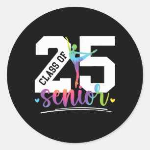 Cl Of 2025 Dance Senior 2025 Senior Dancer 2025 Classic Round Sticker