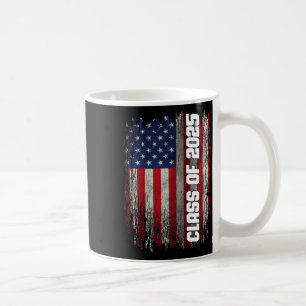 Cl Of 2025 Funny Senior 2025 Usa American Flag Coffee Mug