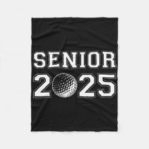 Cl Of 2025 Golf Senior Golfing Graduation Graduate Fleece Blanket