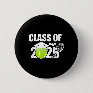 Cl Of 2025 Graduation Senior Tennis Player Gifts  6 Cm Round Badge
