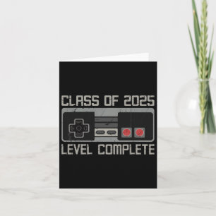 Cl Of 2025 Level Complete Senior Graduation Gamer Card