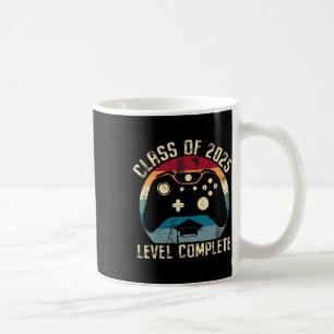 Cl Of 2025 Level Complete Video Gamer Senior Gradu Coffee Mug