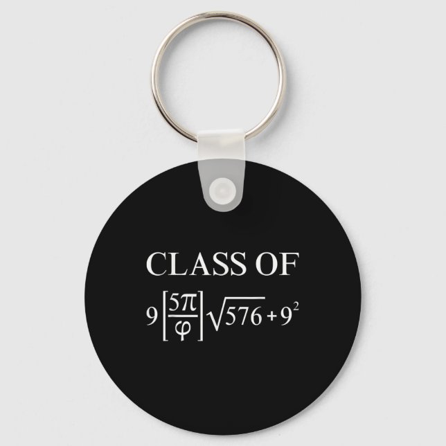 Cl Of 2025 Math Equation Geek Graduation Teacher N Key Ring (Front)