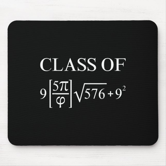 Cl Of 2025 Math Equation Geek Graduation Teacher N Mouse Mat (Front)