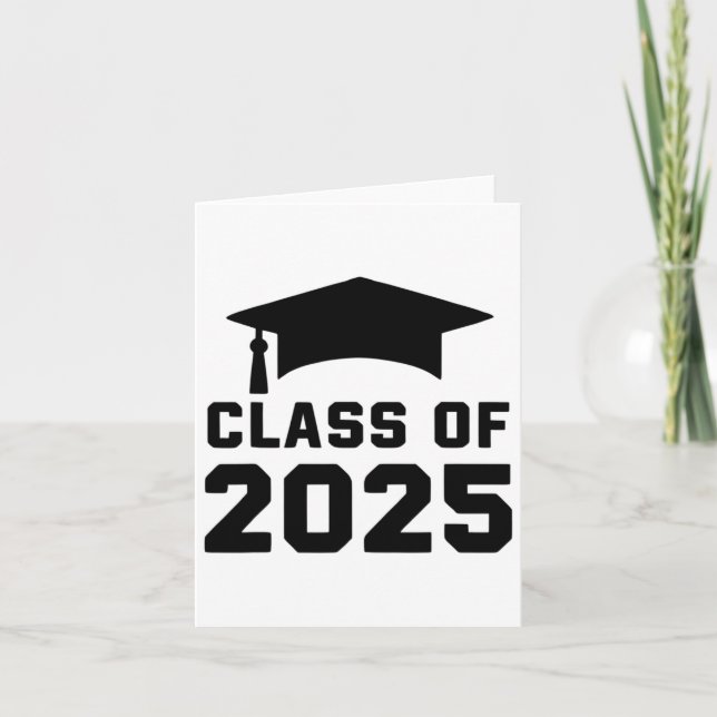 Cl Of 2025 School Graduation  Card (Front)