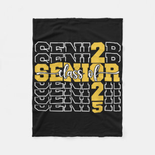 Cl Of 2025 Senior 2025 Back To School 2025 Graduat Fleece Blanket