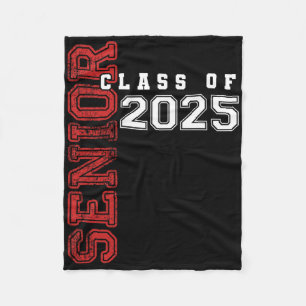 Cl Of 2025 Senior 2025 Grad Graduate Graduation 20 Fleece Blanket