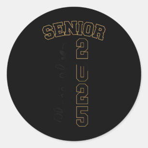 Cl Of 2025 Senior 2025 Graduation _1 Classic Round Sticker