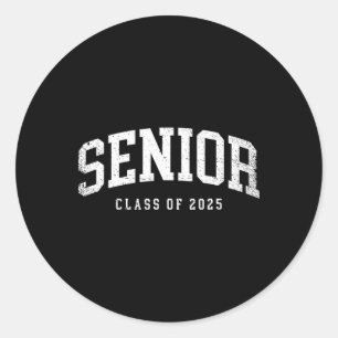 Cl Of 2025 Senior 2025 Graduation 2025 Ck To Schoo Classic Round Sticker