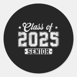 Cl Of 2025 Senior 2025 Graduation 2025 Ck To Schoo Classic Round Sticker