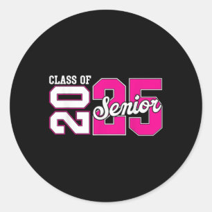 Cl Of 2025 Senior 2025 Senior Graduation Year 2025 Classic Round Sticker