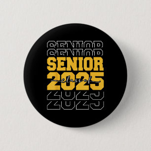 Cl Of 2025 Senior Gifts Funny Seniors 2025 Graduat 6 Cm Round Badge