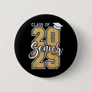 Cl Of 2025 Senior Grad College High School Graduat 6 Cm Round Badge