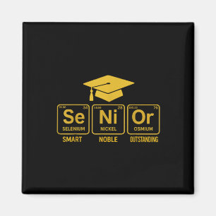 Cl Of 2025 Senior Graduation Periodic Table Gradua Magnet