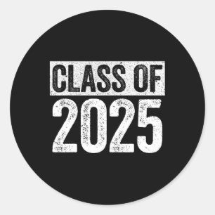 Cl Of 2025 Shirt Senior 2025 Graduation Classic Round Sticker