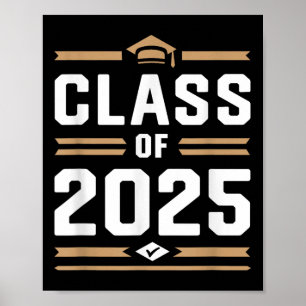 Cl Of 2025 Shirt - Senior College High School Grad Poster