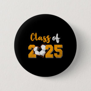 Cl Of 2025 Soccer Senior 25 Graduate Grad Player 6 Cm Round Badge