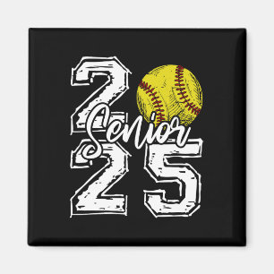 Cl Of 2025 Softball Senior 2025 Back To School Fun Magnet