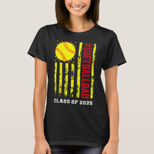 Cl Of 2025 Softll Dad Senior Graduation Graduate M T-Shirt
