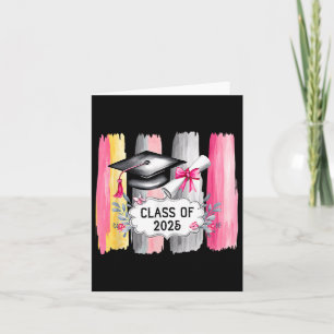 Cl Of 2025 Women Graduation Senior High School Col Card