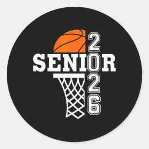 Cl Of 2026 Basball Senior 26 Player Team Classic Round Sticker