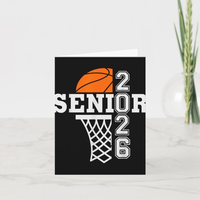 Cl Of 2026 Basketball Senior 26 Player Team Gradua Card (Front)