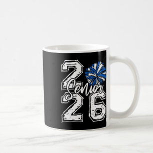 Cl Of 2026 Cheer Senior 2026 Blue Pom Pom Cheerlea Coffee Mug